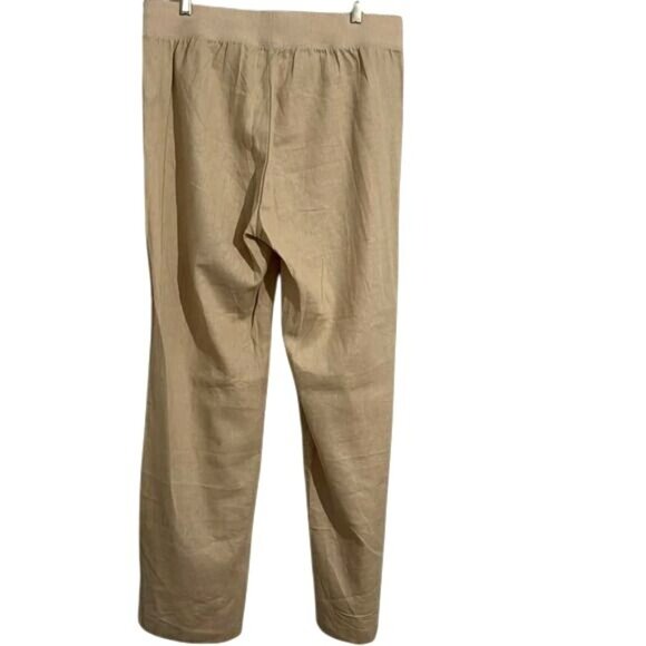 Sky Plus Size 3X Linen-Blend Drawstring Pants Made In Vietnam - Picture 5 of 8